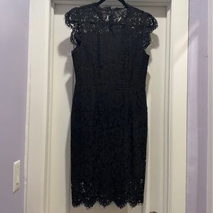 Floral Lace Knee Length Dress